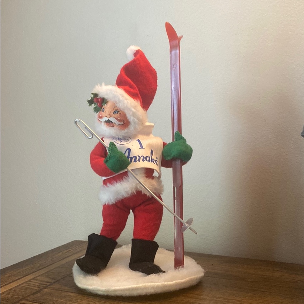 Vintage 1994 Annalee Dolls Santa with Skis
